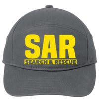 Search Rescue Crew SAR Emergency Response Team 7-Panel Snapback Hat