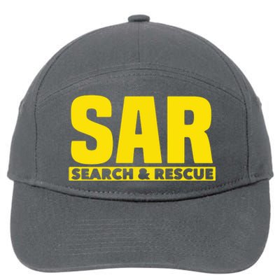 Search Rescue Crew SAR Emergency Response Team 7-Panel Snapback Hat