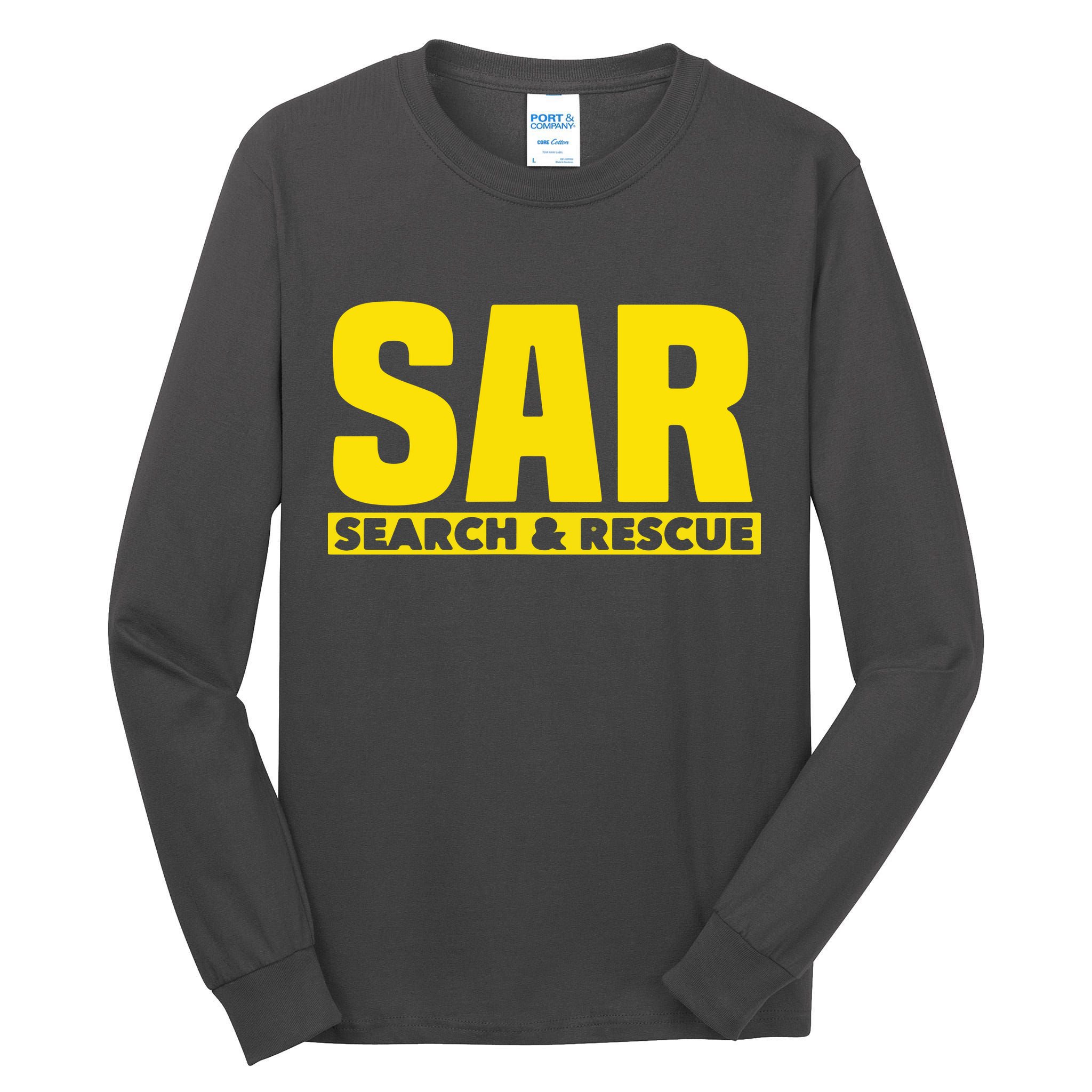 Search Rescue Crew SAR Emergency Response Team Tall Long Sleeve T-Shirt