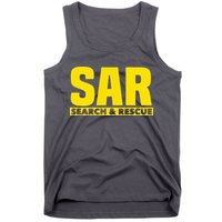 Search Rescue Crew SAR Emergency Response Team Tank Top