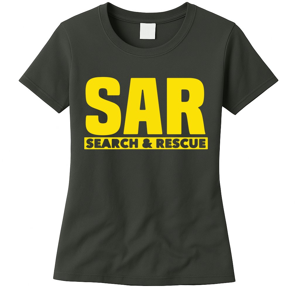 Search Rescue Crew SAR Emergency Response Team Womens T-Shirt