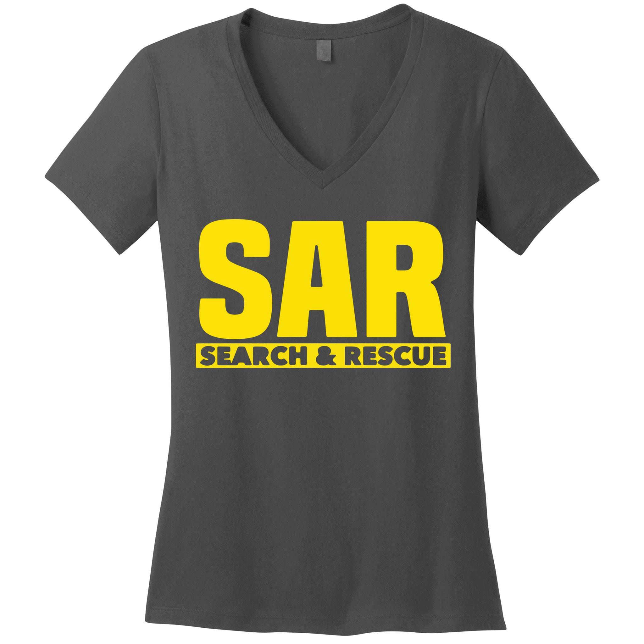 Search Rescue Crew SAR Emergency Response Team Women's V-Neck T-Shirt