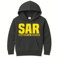 Search Rescue Crew SAR Emergency Response Team Kids Hoodie