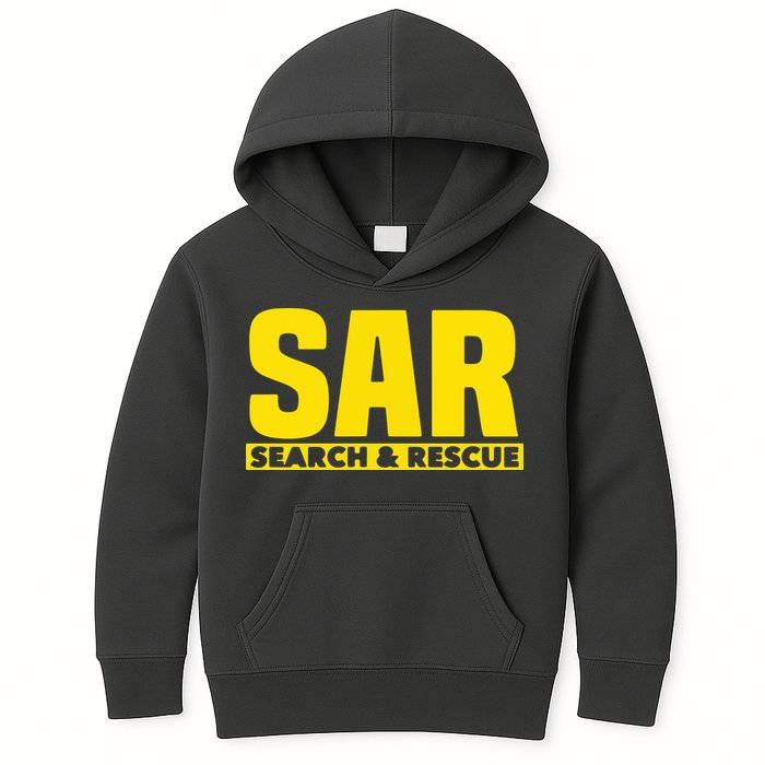 Search Rescue Crew SAR Emergency Response Team Kids Hoodie