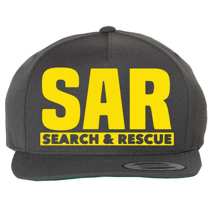 Search Rescue Crew SAR Emergency Response Team Wool Snapback Cap