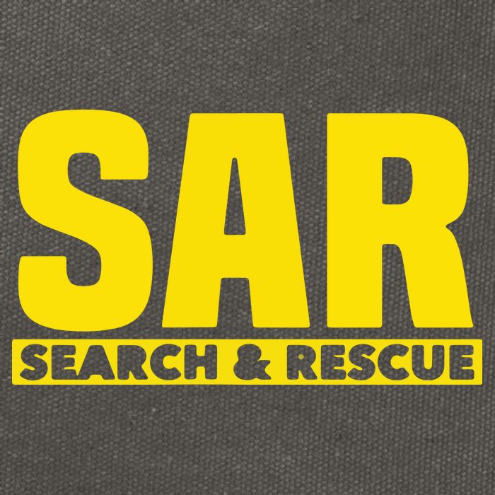Search Rescue Crew SAR Emergency Response Team Cotton Canvas Backpack