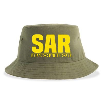 Search Rescue Crew SAR Emergency Response Team Sustainable Bucket Hat