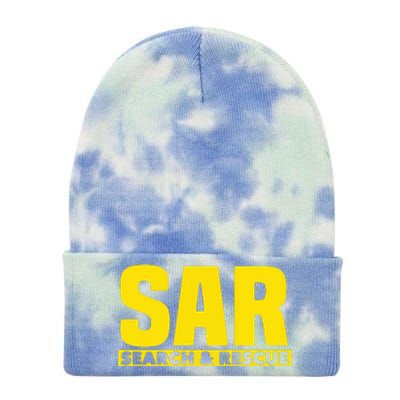 Search Rescue Crew SAR Emergency Response Team Tie Dye 12in Knit Beanie