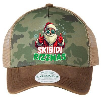 Skibid.I Rizzmas Christmas Rizz Santa Claus Charisma Legacy Tie Dye Trucker Hat