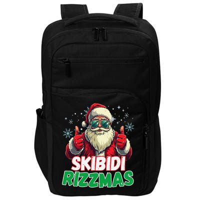 Skibid.I Rizzmas Christmas Rizz Santa Claus Charisma Impact Tech Backpack