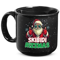 Skibid.I Rizzmas Christmas Rizz Santa Claus Charisma 15oz Campfire Ceramic Mug