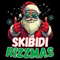Skibid.I Rizzmas Christmas Rizz Santa Claus Charisma Drawstring Bag