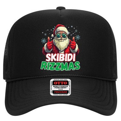 Skibid.I Rizzmas Christmas Rizz Santa Claus Charisma Trucker Hat