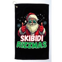 Skibid.I Rizzmas Christmas Rizz Santa Claus Charisma Golf Towel