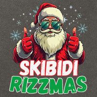 Skibid.I Rizzmas Christmas Rizz Santa Claus Charisma Cotton Canvas Backpack