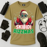 Skibid.I Rizzmas Christmas Rizz Santa Claus Charisma Cooling Performance Crew T-Shirt