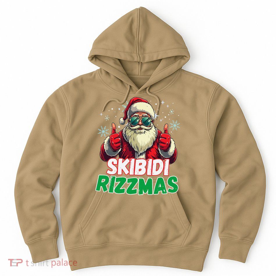 Skibid.I Rizzmas Christmas Rizz Santa Claus Charisma Hoodie