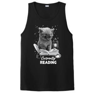 Summer Reading Currently Reading Cat Reading A Book Bookish Cool Gift PosiCharge Competitor Tank