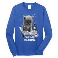 Summer Reading Currently Reading Cat Reading A Book Bookish Cool Gift Long Sleeve Shirt