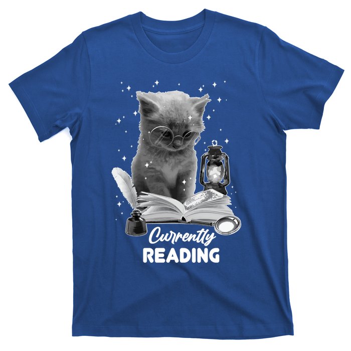 Summer Reading Currently Reading Cat Reading A Book Bookish Cool Gift T-Shirt