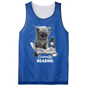 Summer Reading Currently Reading Cat Reading A Book Bookish Cool Gift Mesh Reversible Basketball Jersey Tank