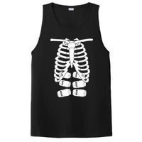 Skeleton Rib Cage Six Pack Beer Halloween Costume PosiCharge Competitor Tank