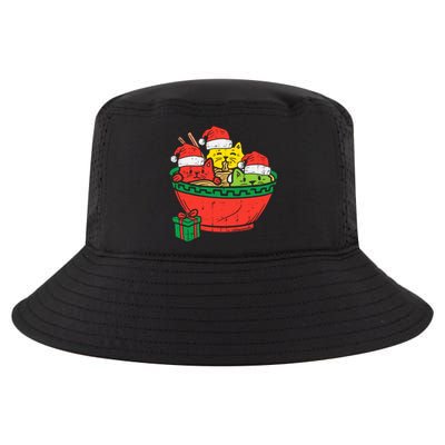 Santa Ra Cats Anime Christmas Xmas Girl Cool Comfort Performance Bucket Hat