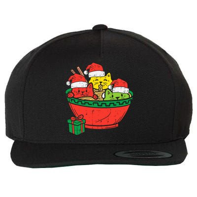 Santa Ra Cats Anime Christmas Xmas Girl Wool Snapback Cap