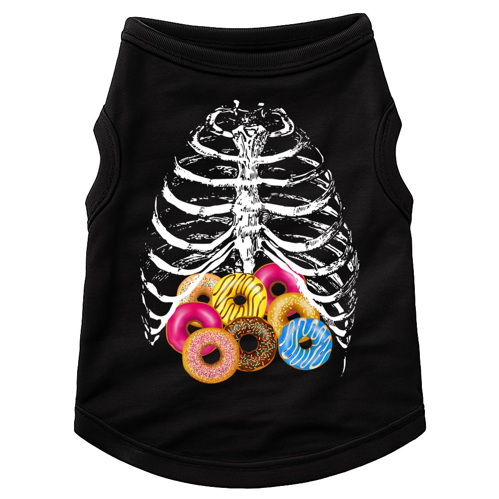 Skeleton Rib Cage Donuts Doggie Tank