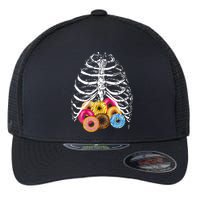 Skeleton Rib Cage Donuts Flexfit Unipanel Trucker Cap