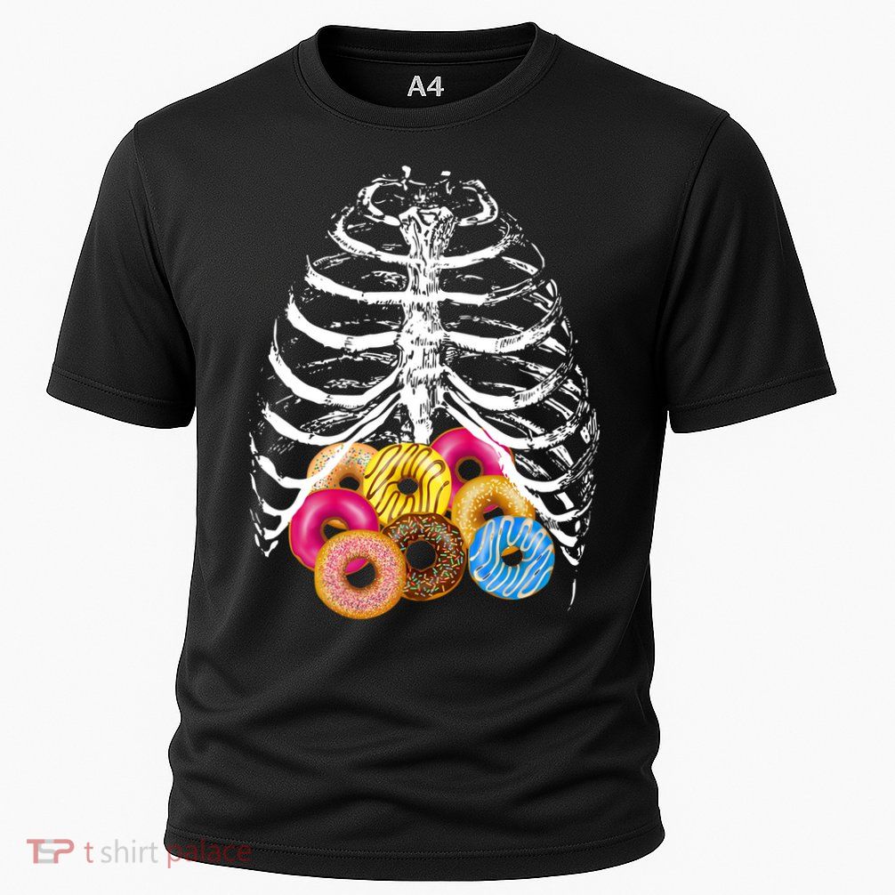 Skeleton Rib Cage Donuts Performance Shirt