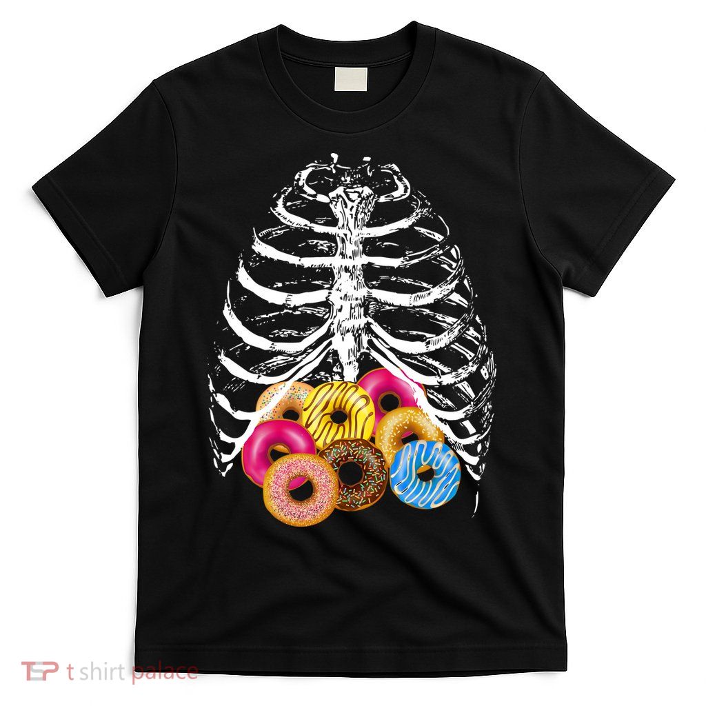 Skeleton Rib Cage Donuts T-Shirt