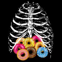 Skeleton Rib Cage Donuts Impact Tech Backpack