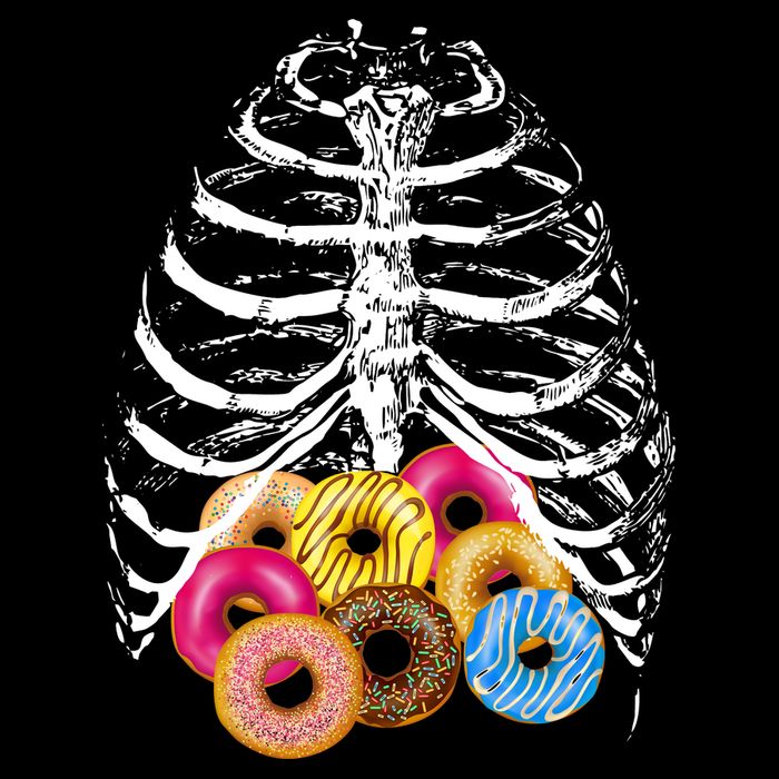 Skeleton Rib Cage Donuts Impact Tech Backpack