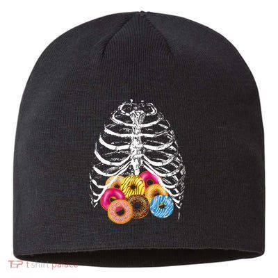 Skeleton Rib Cage Donuts Sustainable Beanie