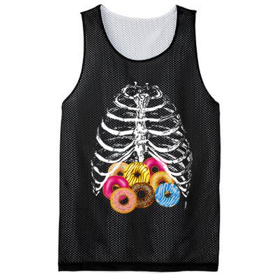Skeleton Rib Cage Donuts Mesh Reversible Basketball Jersey Tank