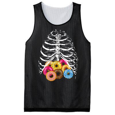 Skeleton Rib Cage Donuts Mesh Reversible Basketball Jersey Tank