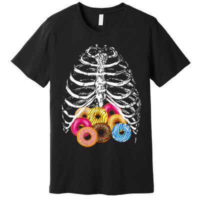 Skeleton Rib Cage Donuts Premium T-Shirt