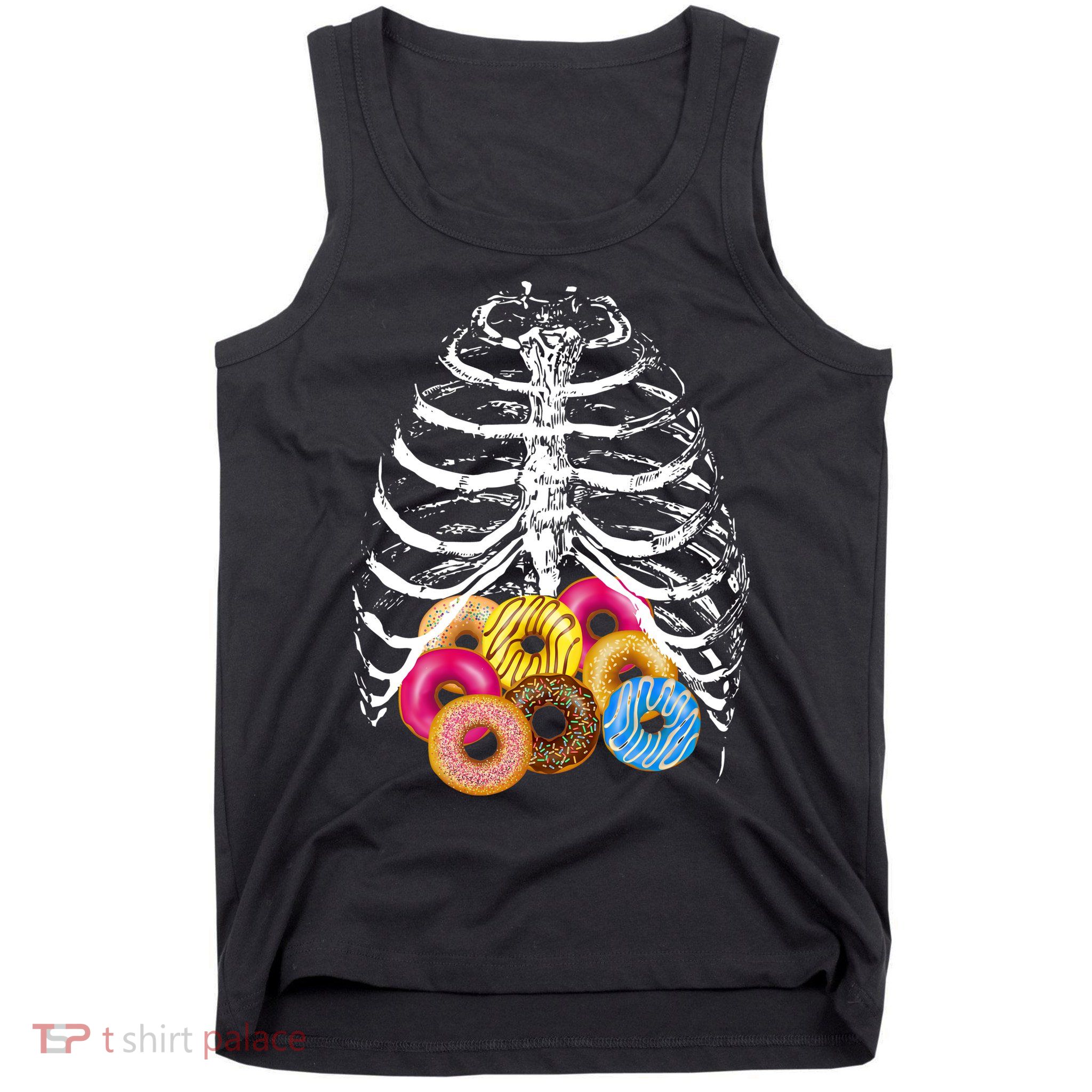 Skeleton Rib Cage Donuts Tank Top