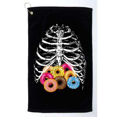 Skeleton Rib Cage Donuts Golf Towel