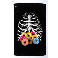 Skeleton Rib Cage Donuts Golf Towel