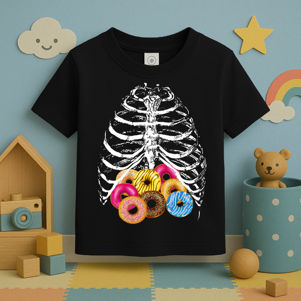 Skeleton Rib Cage Donuts Toddler T-Shirt