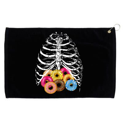 Skeleton Rib Cage Donuts Grommeted Golf Towel