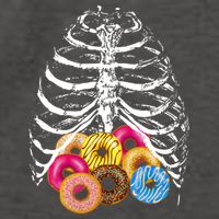 Skeleton Rib Cage Donuts Vector Backpack