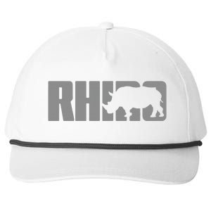 Save Rhino Clothing Rhino Rhinoceros Snapback Five-Panel Rope Hat