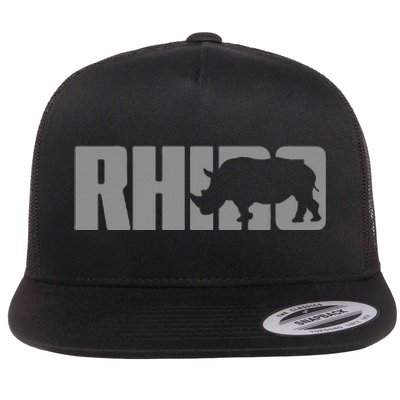 Save Rhino Clothing Rhino Rhinoceros Flat Bill Trucker Hat