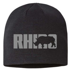 Save Rhino Clothing Rhino Rhinoceros Sustainable Beanie