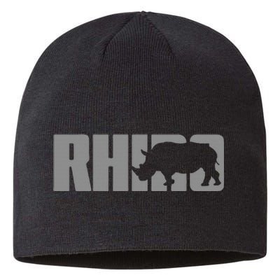 Save Rhino Clothing Rhino Rhinoceros Sustainable Beanie