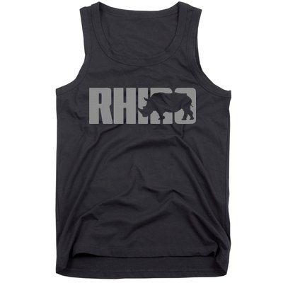 Save Rhino Clothing Rhino Rhinoceros Tank Top