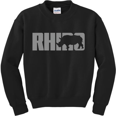 Save Rhino Clothing Rhino Rhinoceros Kids Sweatshirt